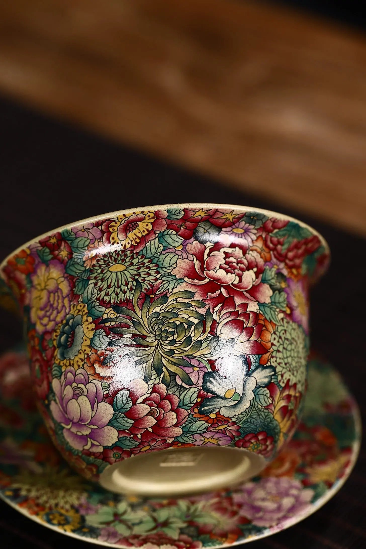 Fan Hua Si Jin 200cc - Yixing Handmade Gaiwan 江苏宜兴