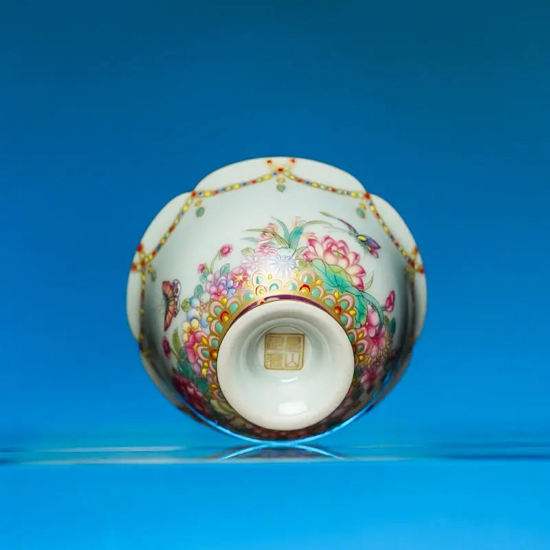 Fan Hua Ying Die 130cc - Jing De Zhen Porcelain Teapot zycschina