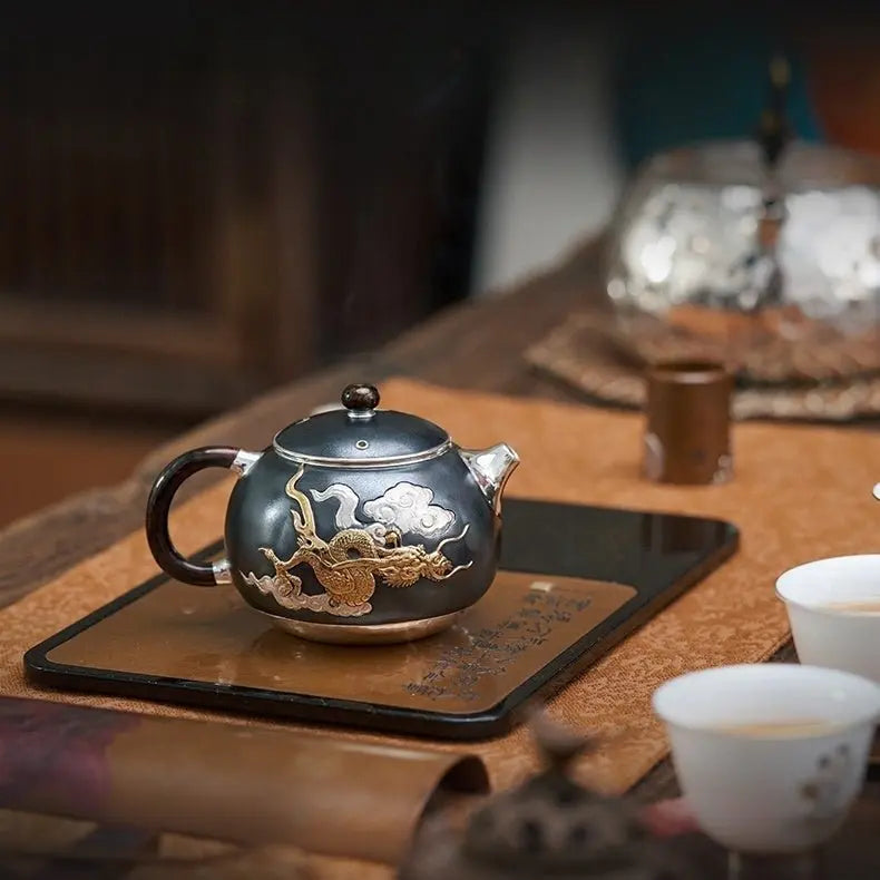 Fei Long Zai Tian 200cc - Handmade silver pot zycschina