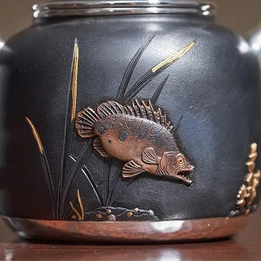 Fu Gui You Yu 150cc - Handmade silver pot zycschina