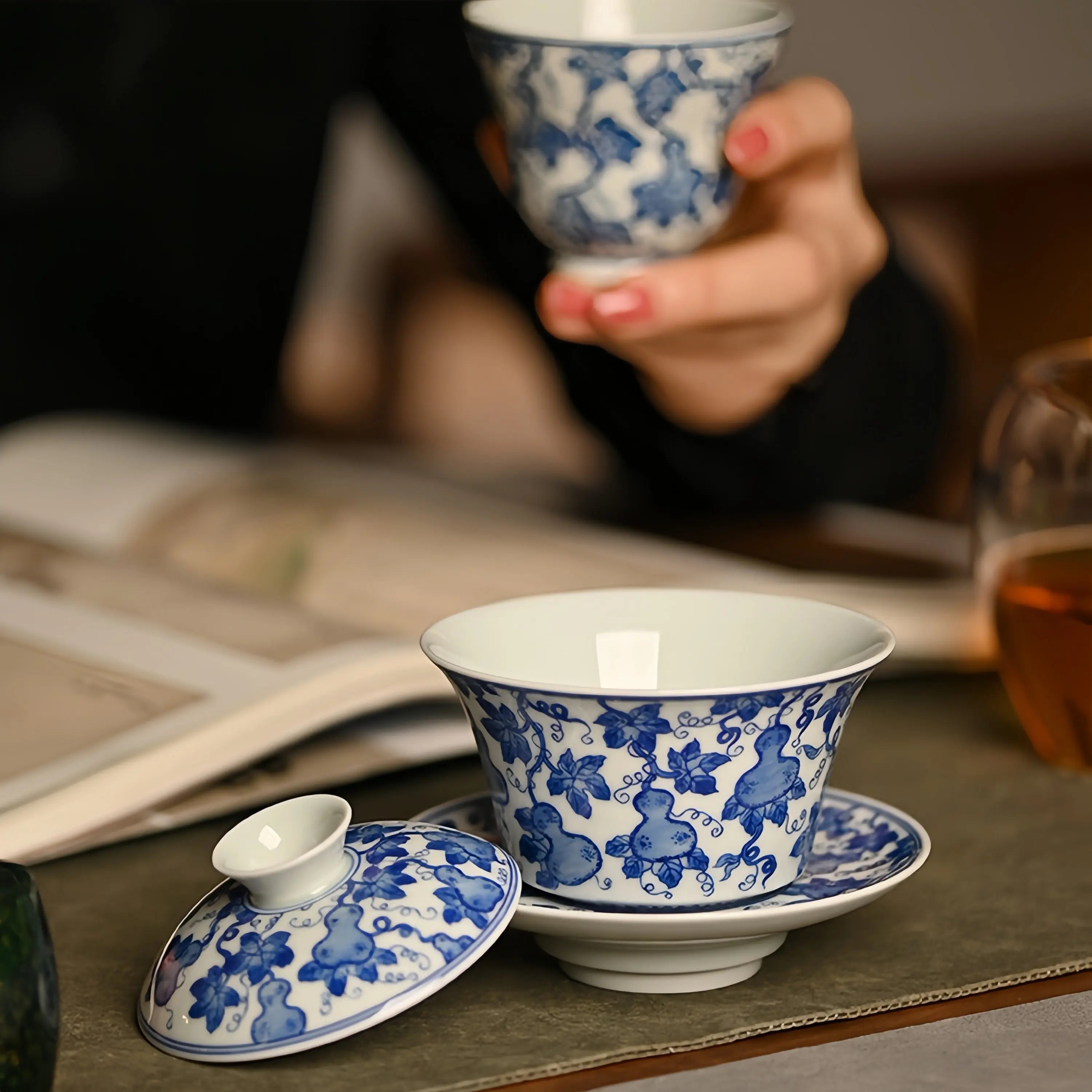 Fu Lu 135cc - Jing De Zhen Porcelain Gaiwan zycschina