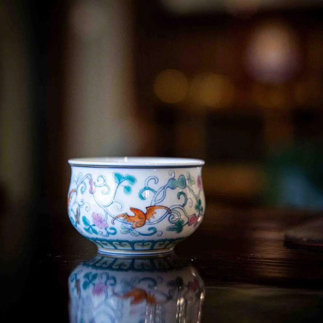 Fu Lu Ru Yi - Jing De Zhen Porcelain Gaiwan zycschina
