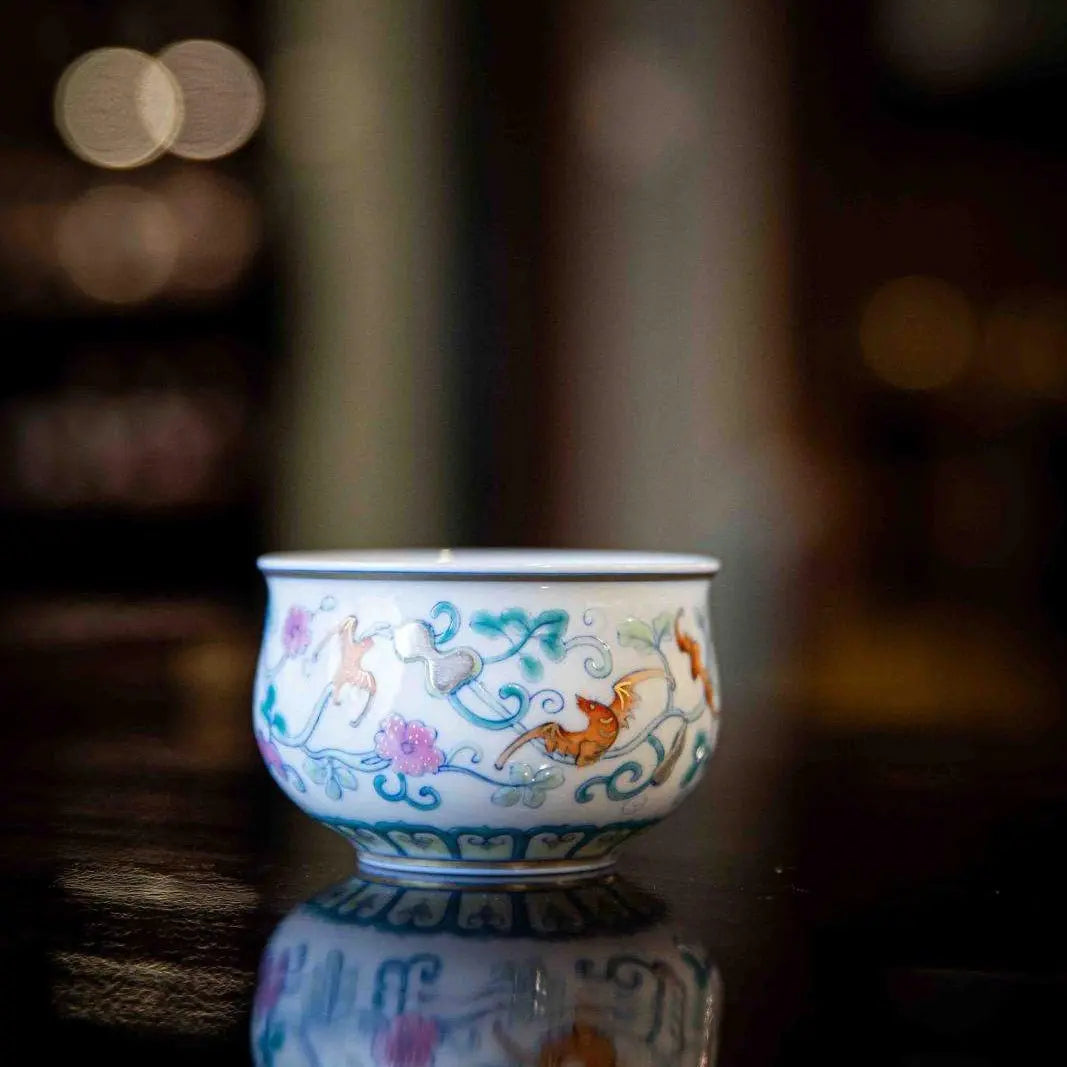 Fu Lu Ru Yi - Jing De Zhen Porcelain Gaiwan zycschina