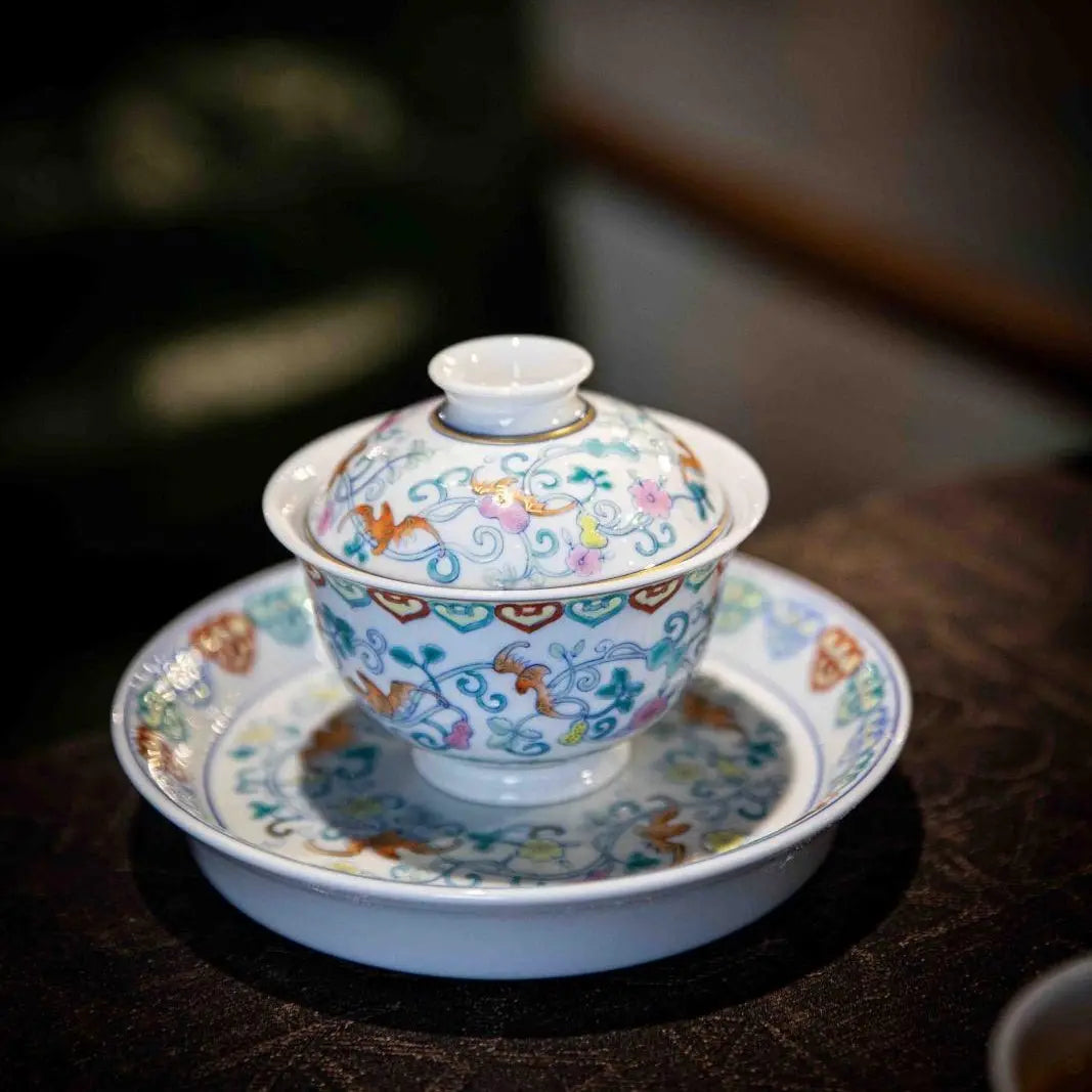 Fu Lu Ru Yi - Jing De Zhen Porcelain Gaiwan zycschina