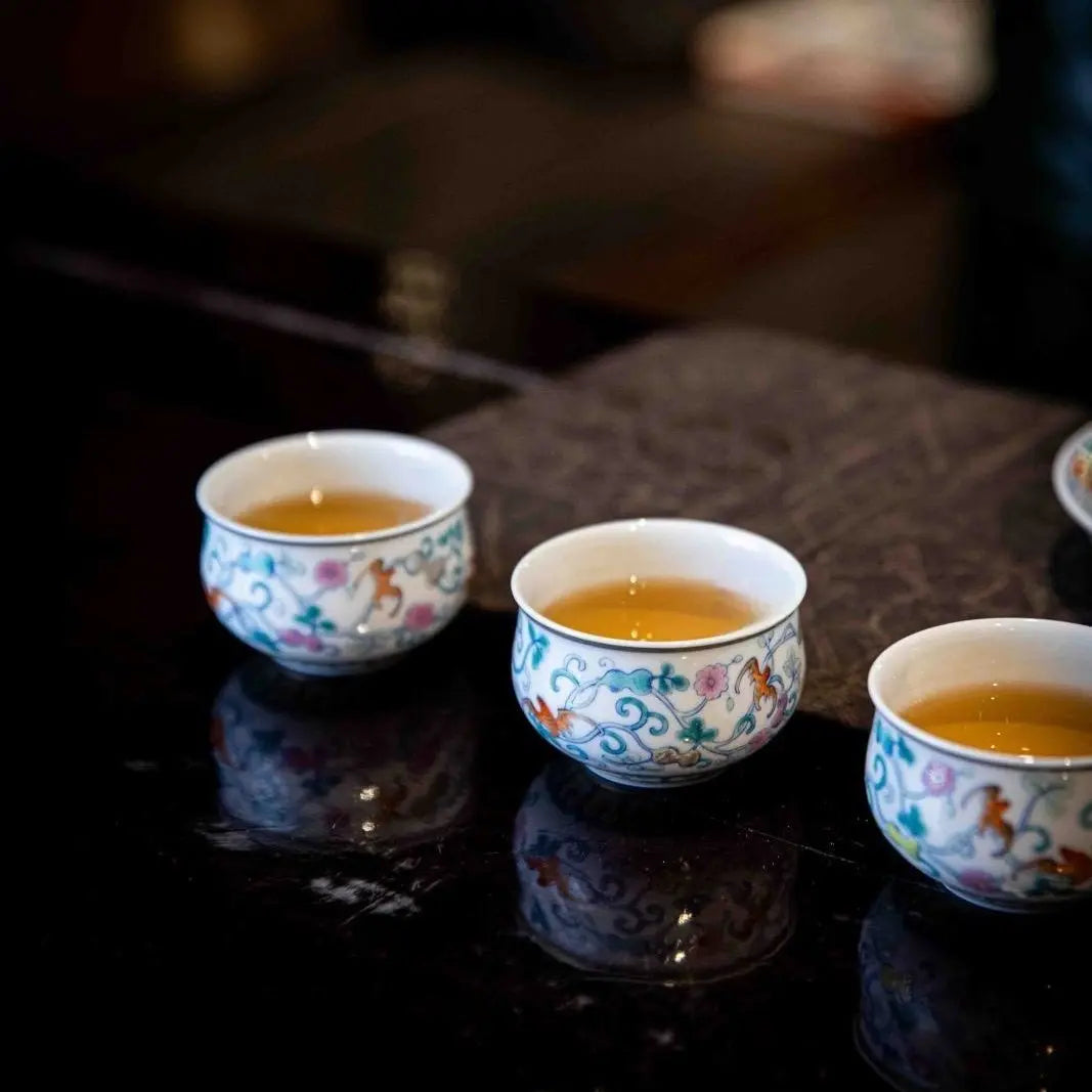 Fu Lu Ru Yi - Jing De Zhen Porcelain Gaiwan zycschina