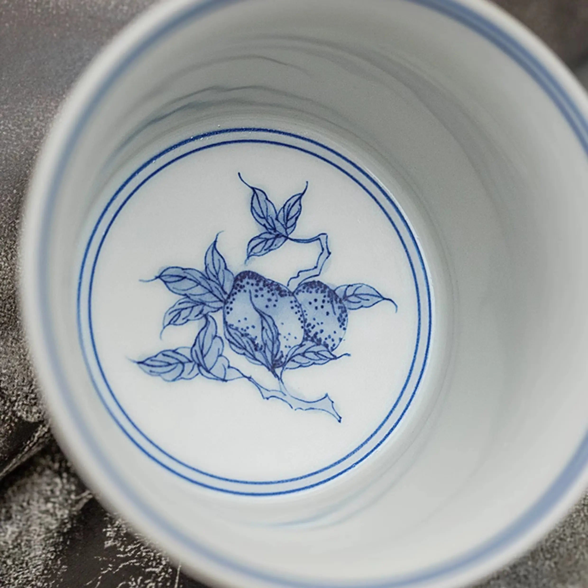 Fu Shou San Duo - Jing De Zhen Porcelain Gaiwan zycschina