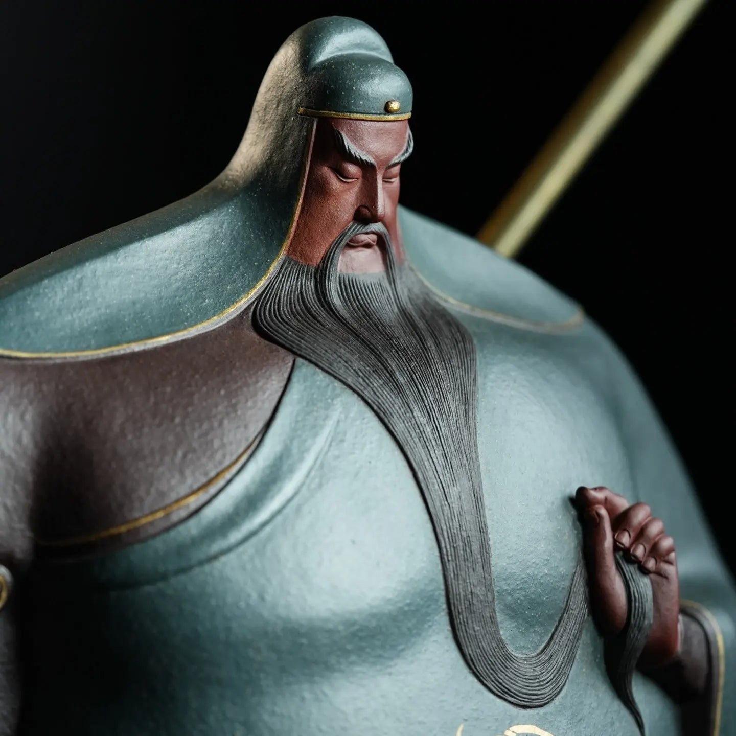 Guan Gong - Zisha Sculpture 江苏宜兴