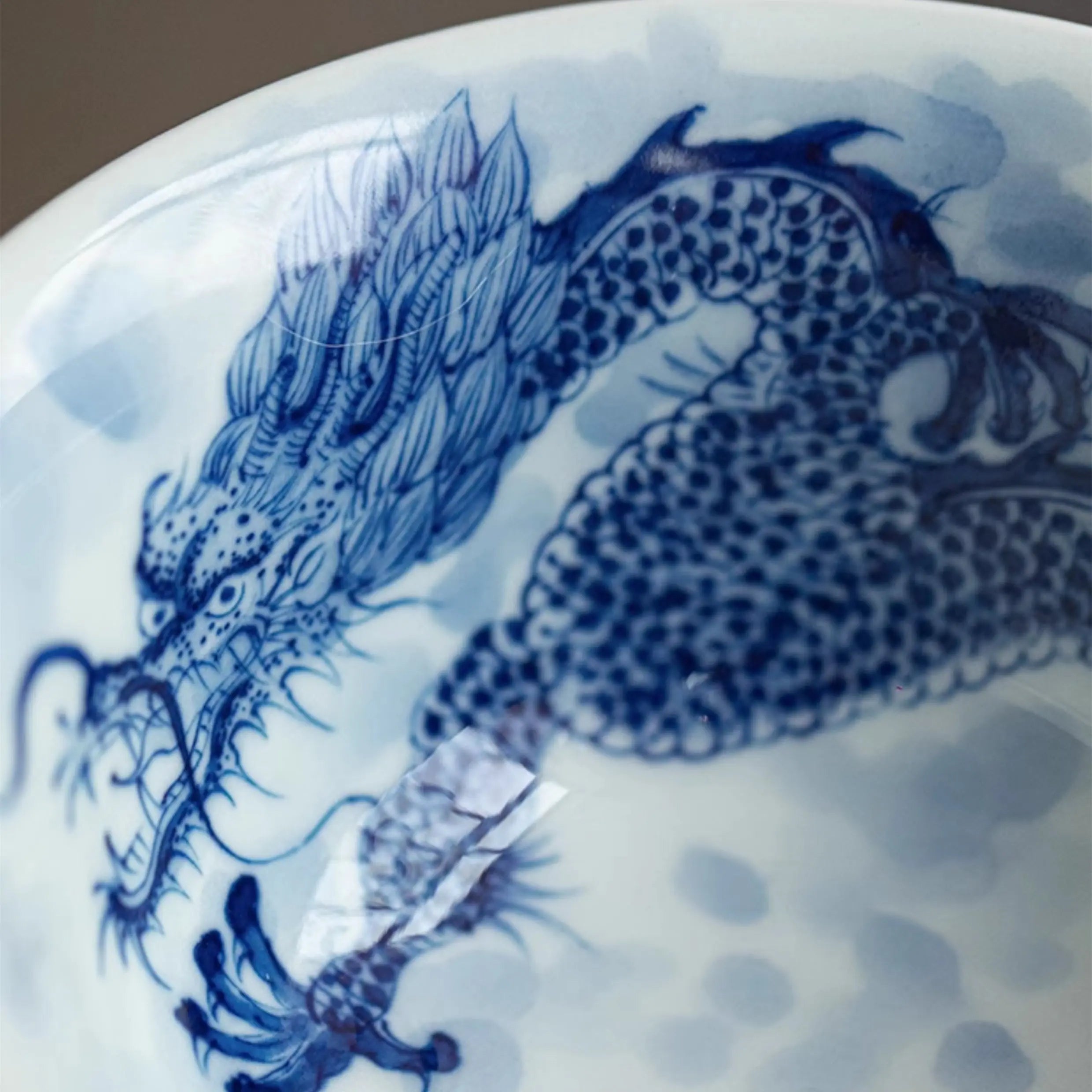 Guo Qiang Xiang Yun Long Wen - Porcelain Teacup zycschina