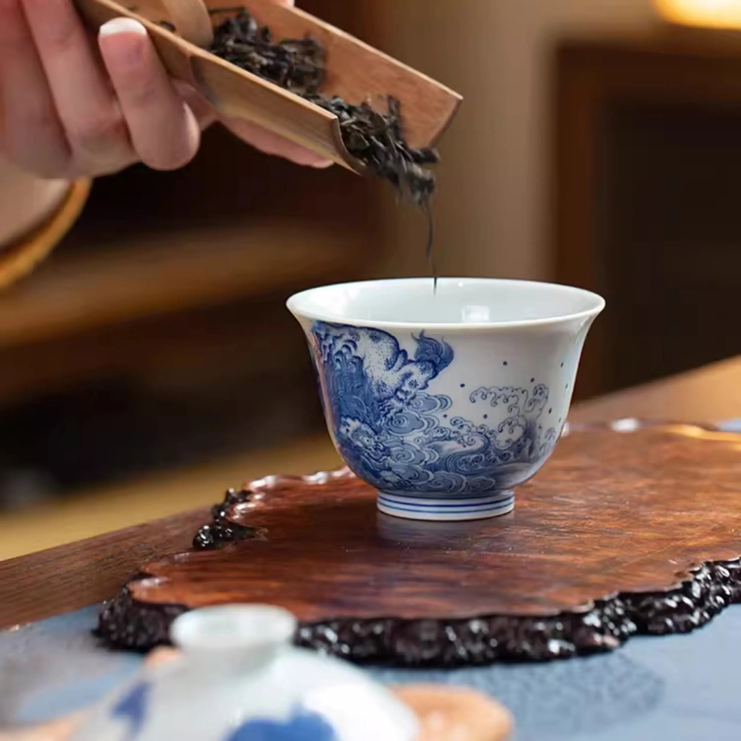 Hai Shou Wen - Jing De Zhen Porcelain Gaiwan zycschina