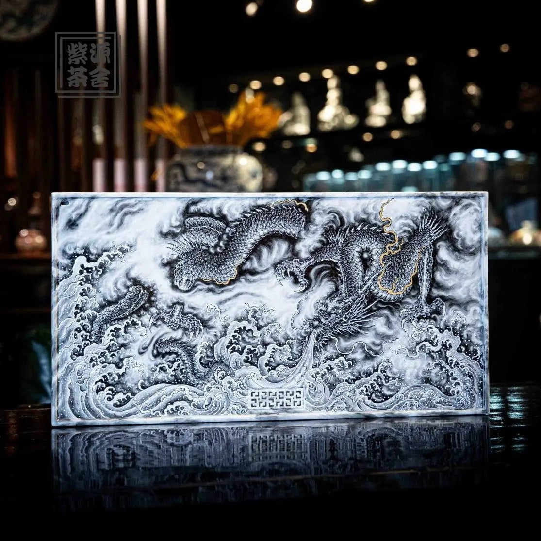 Hai Shui Ba Wang Long - Jing De Zhen Porcelain Tea tray zycschina
