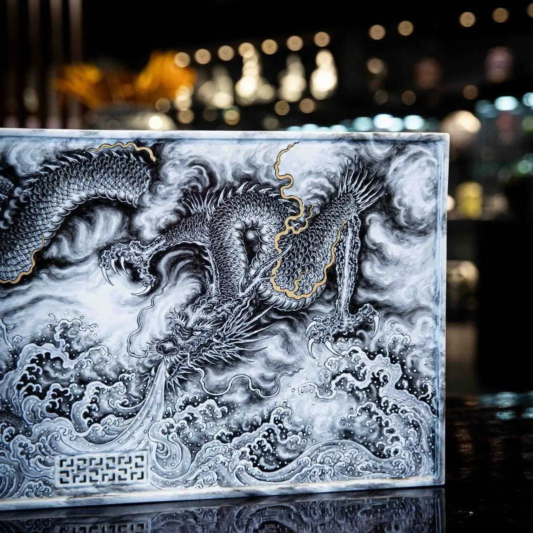 Hai Shui Ba Wang Long - Jing De Zhen Porcelain Tea tray zycschina