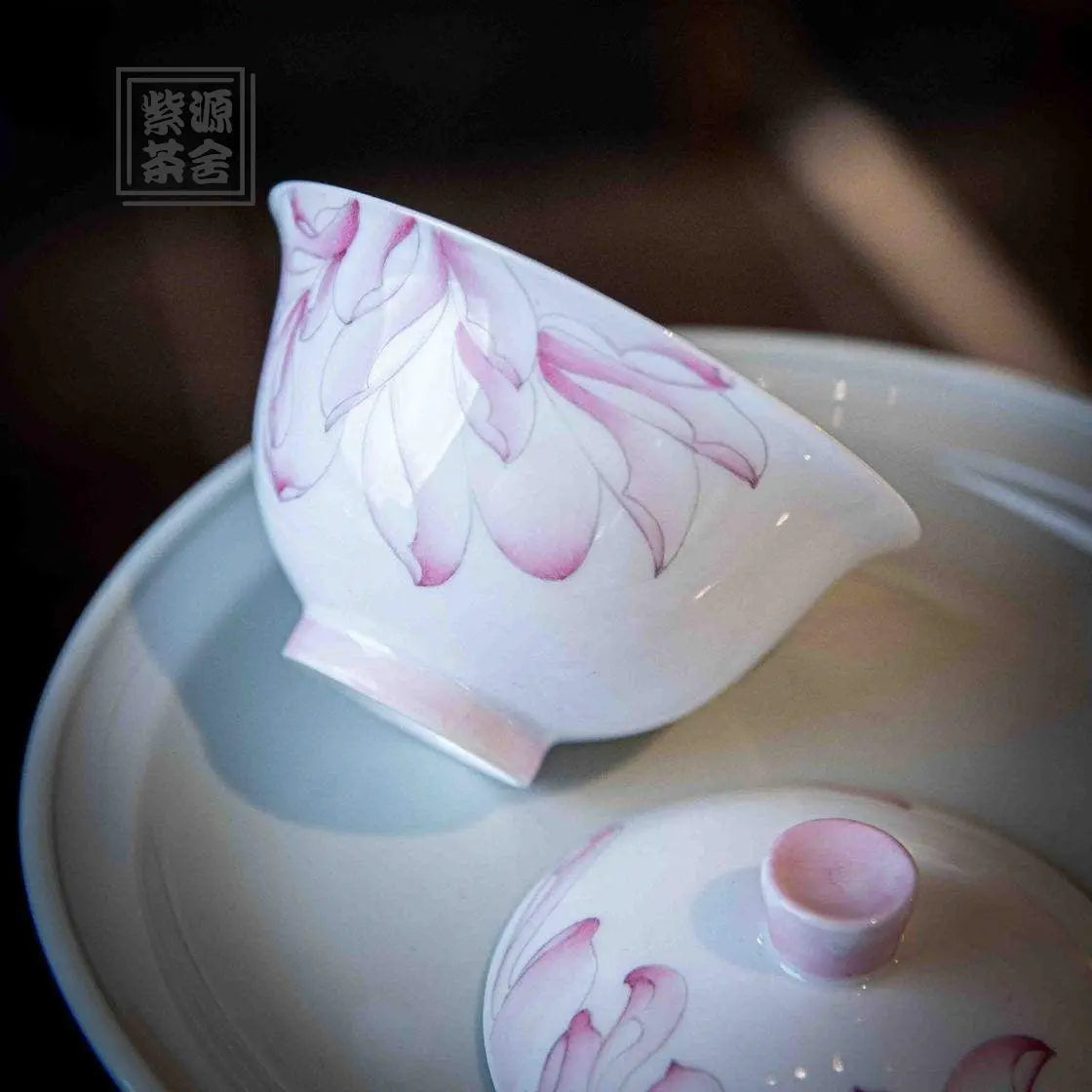 He Hua - Jing De Zhen Porcelain Gaiwan zycschina