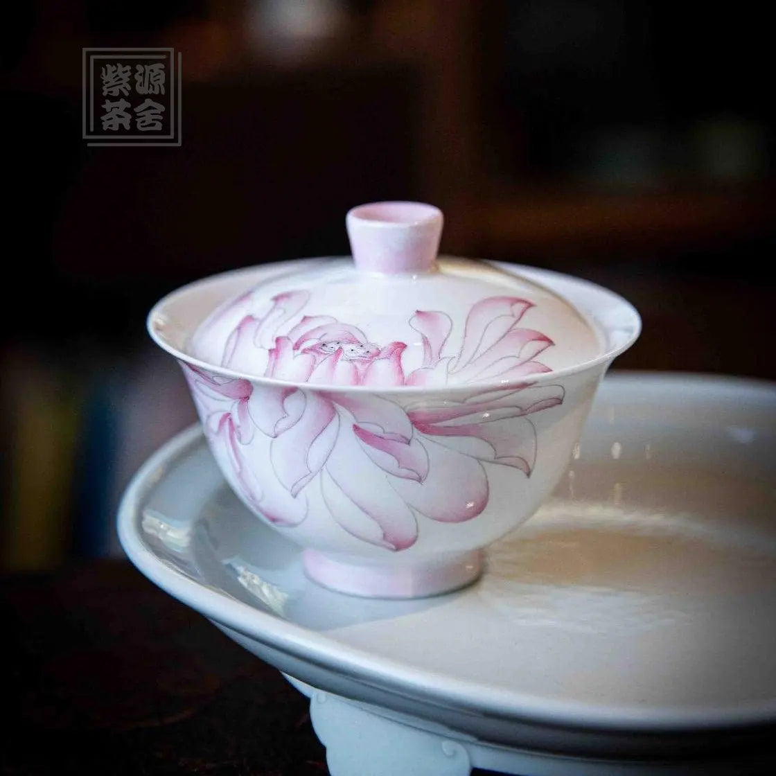 He Hua - Jing De Zhen Porcelain Gaiwan zycschina