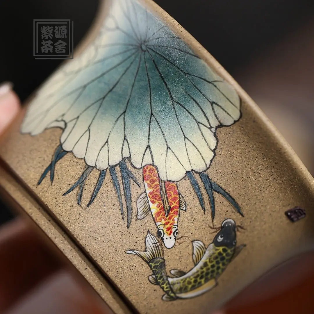 He Xiang Yu Xi Tu - Yixing Handmade Gaiwan 江苏宜兴