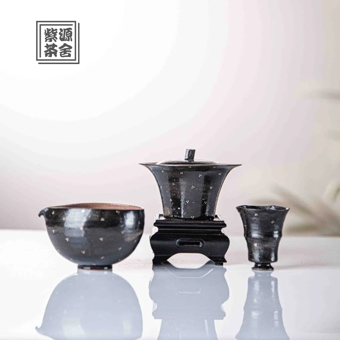 Hei Mei Hua Dian - Jing De Zhen Porcelain Gaiwan zycschina