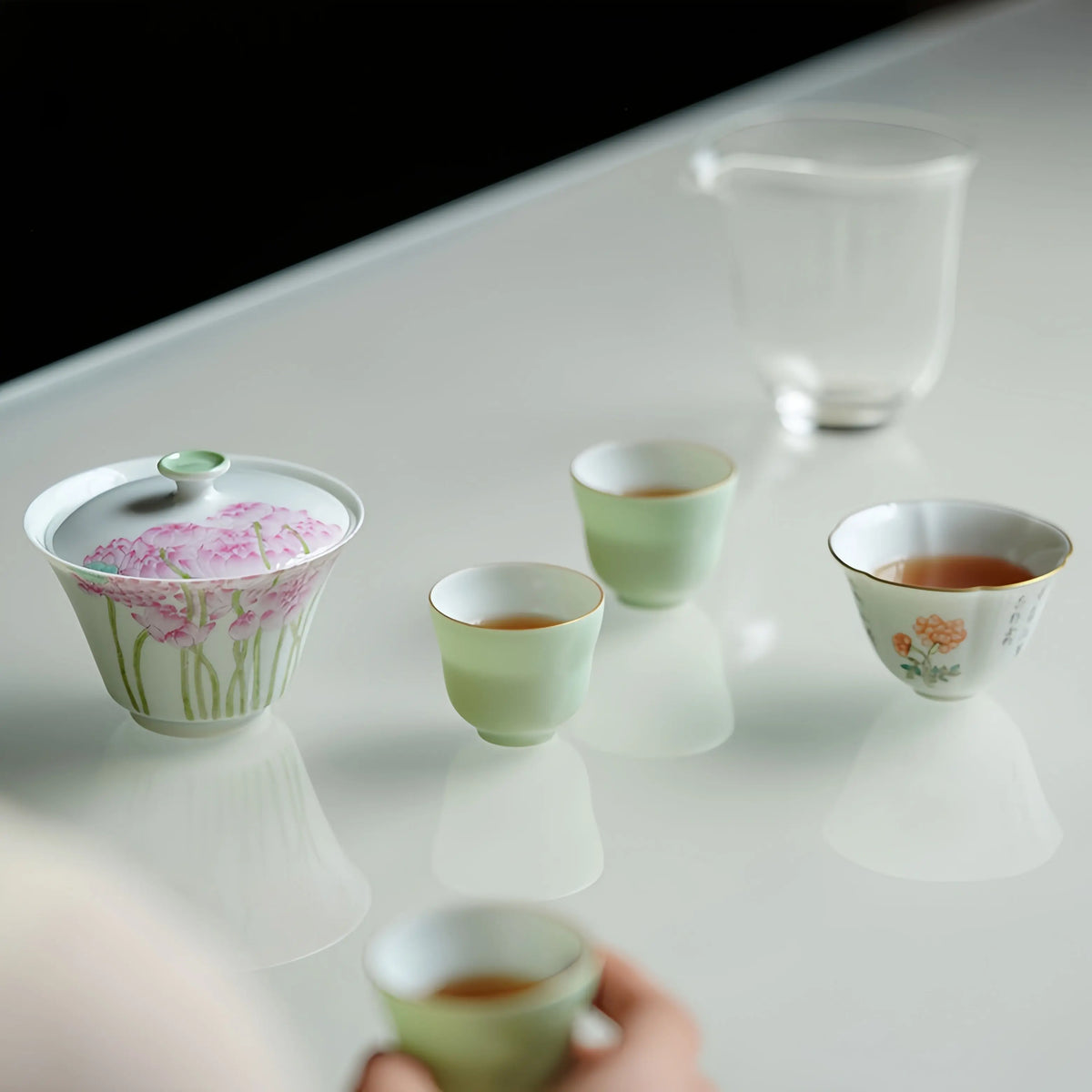 Ji He Fu Qu 150cc - Jingdezhen Porcelain Gaiwan Gift Set zycschina