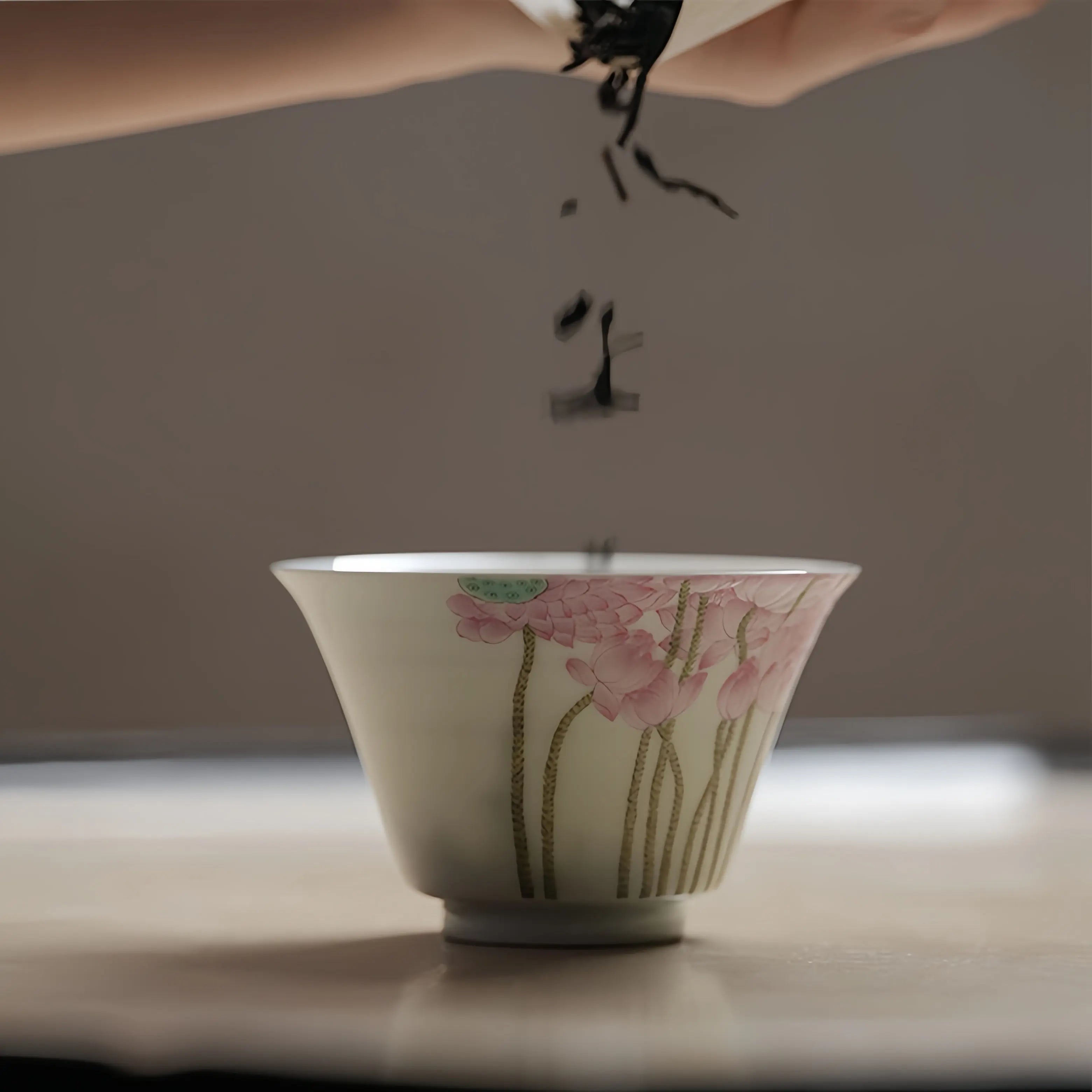 Ji He Lv Fu Qu 150cc - Jing De Zhen Porcelain Gaiwan zycschina