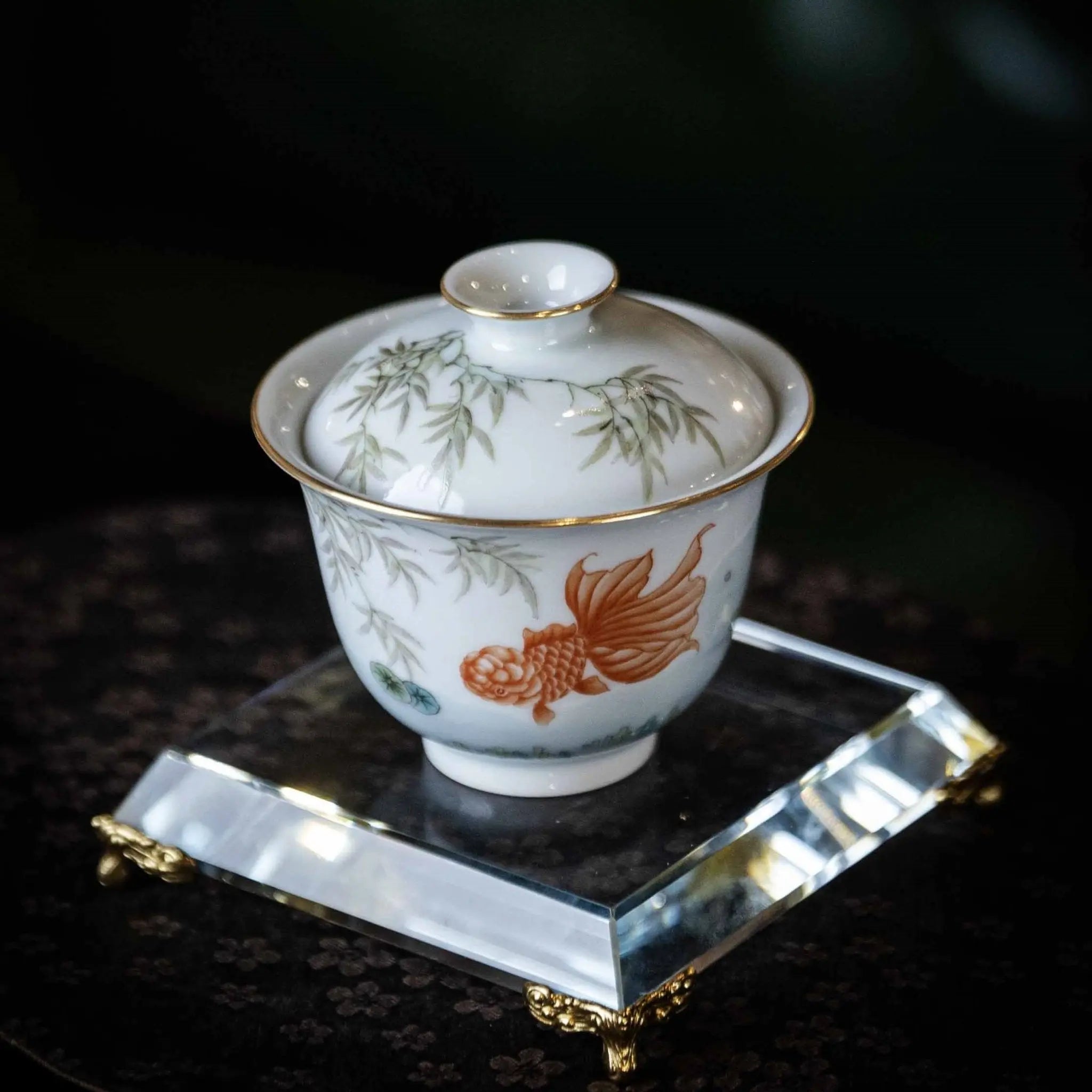 Jin Li Xi Lian 110cc - Jing De Zhen Porcelain Gaiwan zycschina