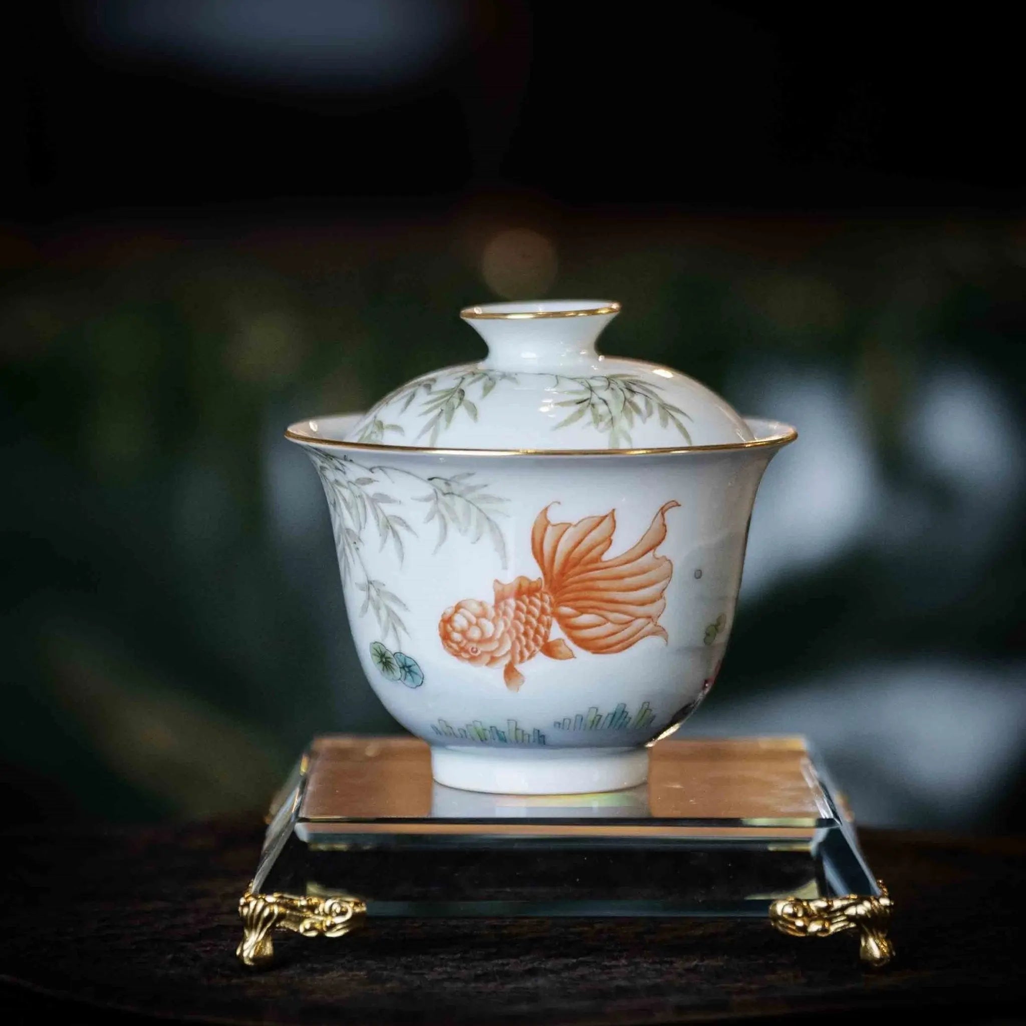 Jin Li Xi Lian 110cc - Jing De Zhen Porcelain Gaiwan zycschina