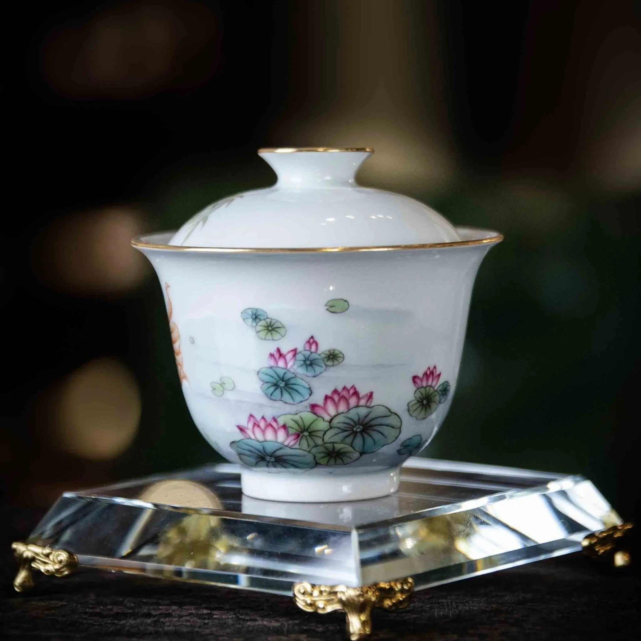 Jin Li Xi Lian 110cc - Jing De Zhen Porcelain Gaiwan zycschina