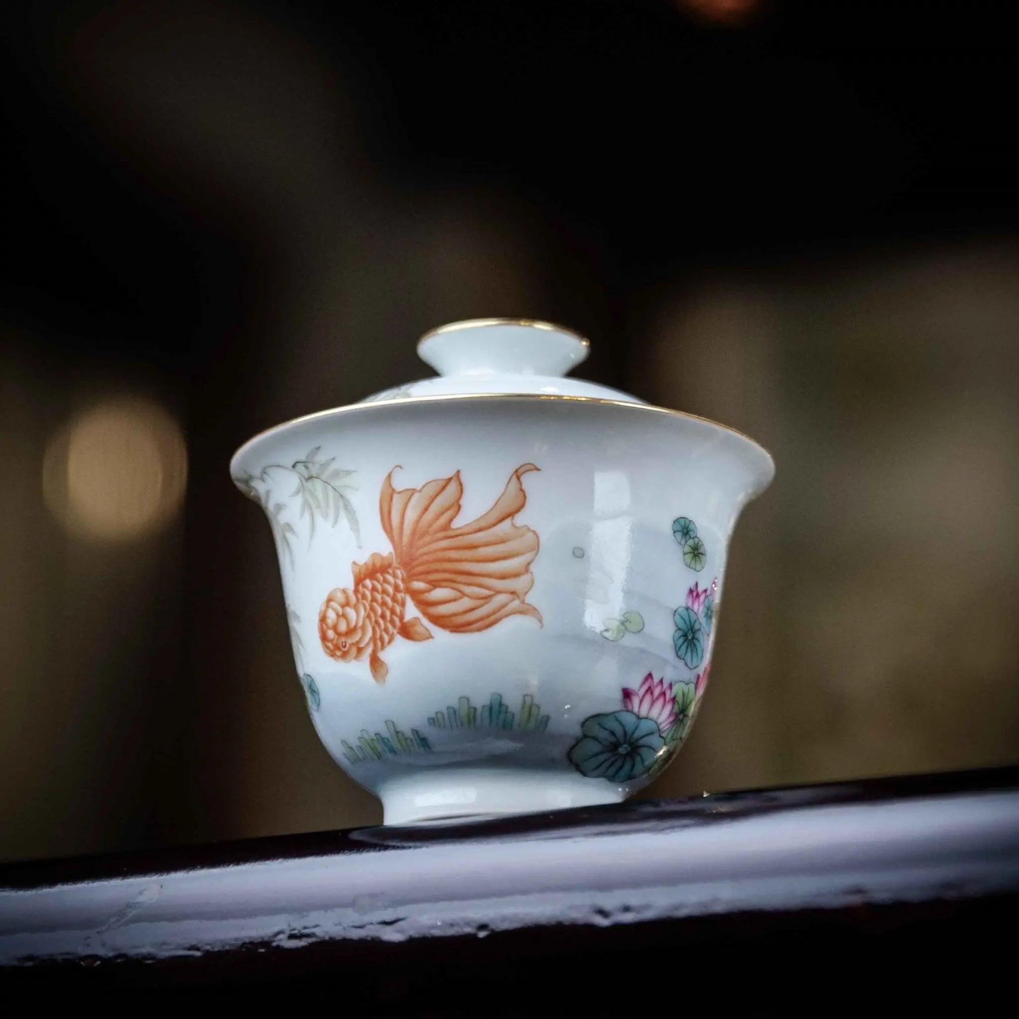 Jin Li Xi Lian 110cc - Jing De Zhen Porcelain Gaiwan zycschina