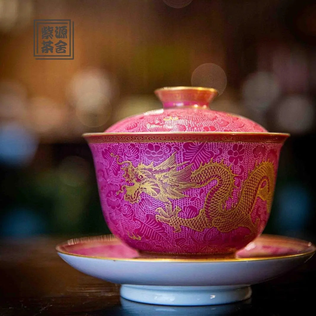 Jin Long 175cc - Jing De Zhen Porcelain Gaiwan zycschina