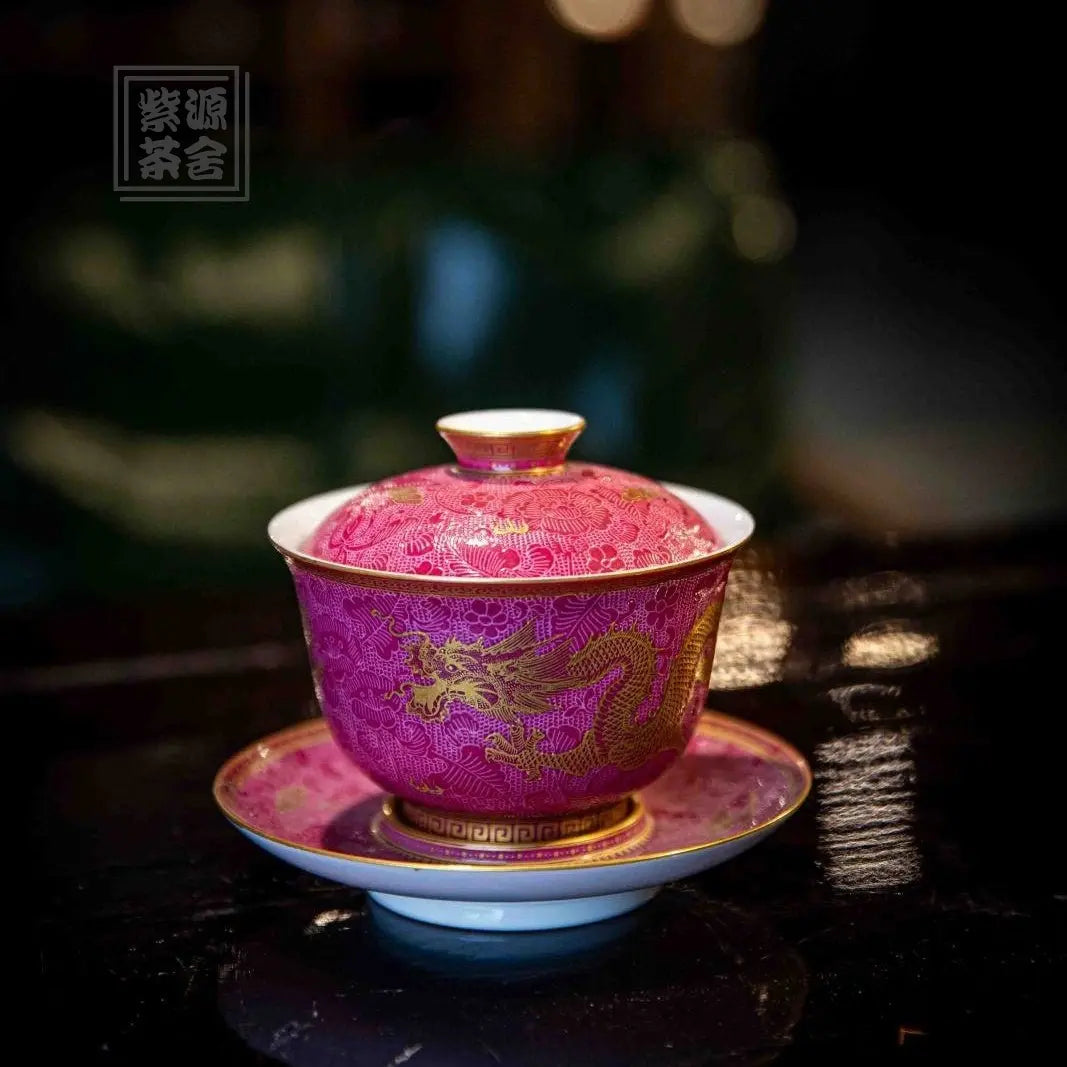 Jin Long 175cc - Jing De Zhen Porcelain Gaiwan zycschina