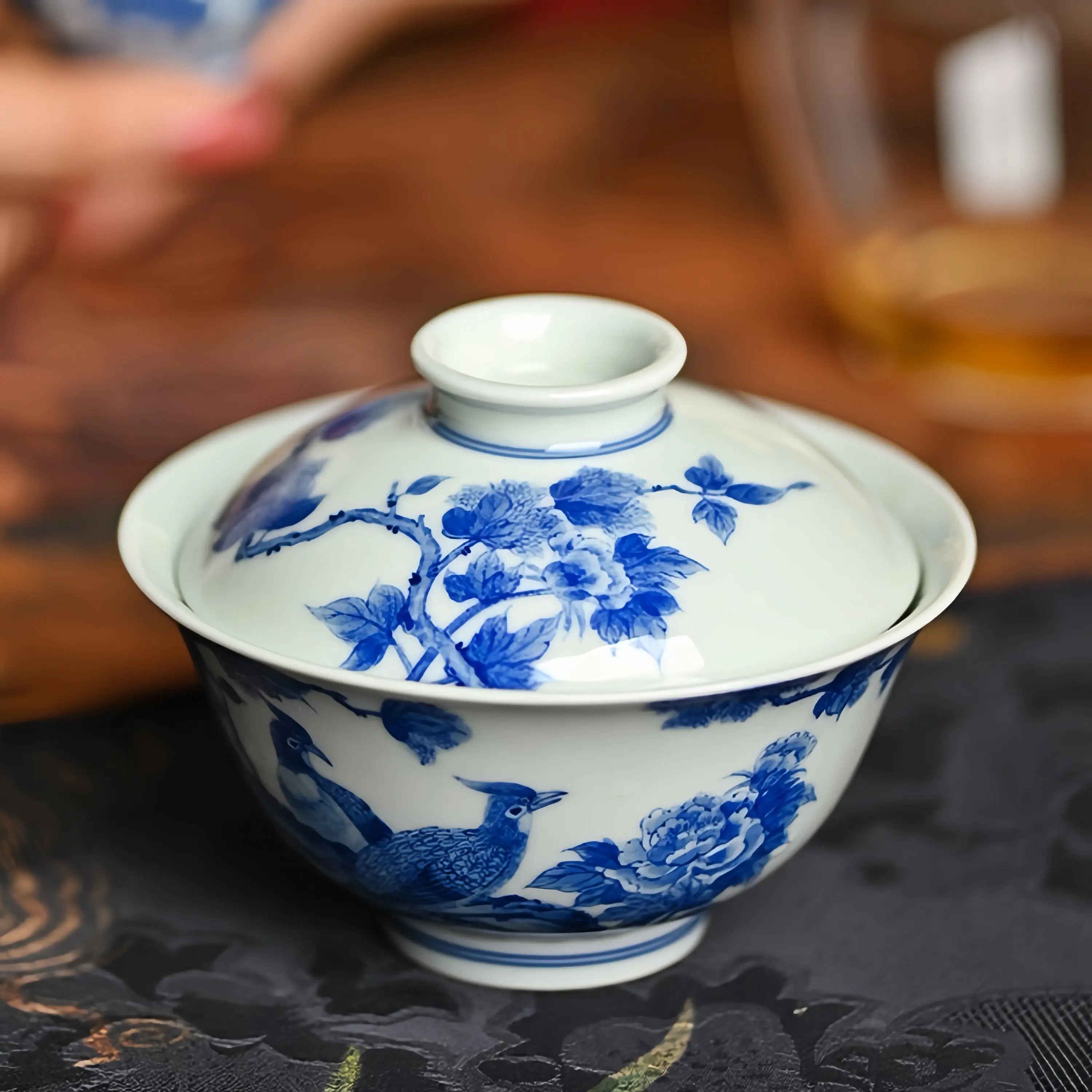Jin Shang Tian Hua 140cc - Jing De Zhen Porcelain Gaiwan zycschina