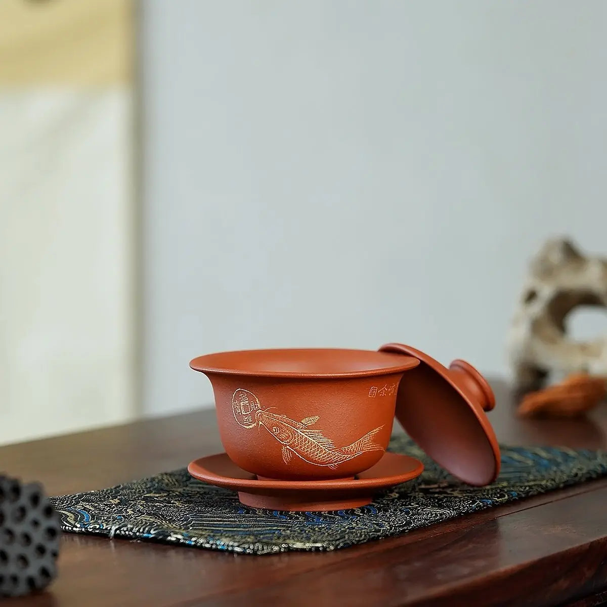 Jin Yu Man Tang 120cc - Yixing Handmade Gaiwan 江苏宜兴