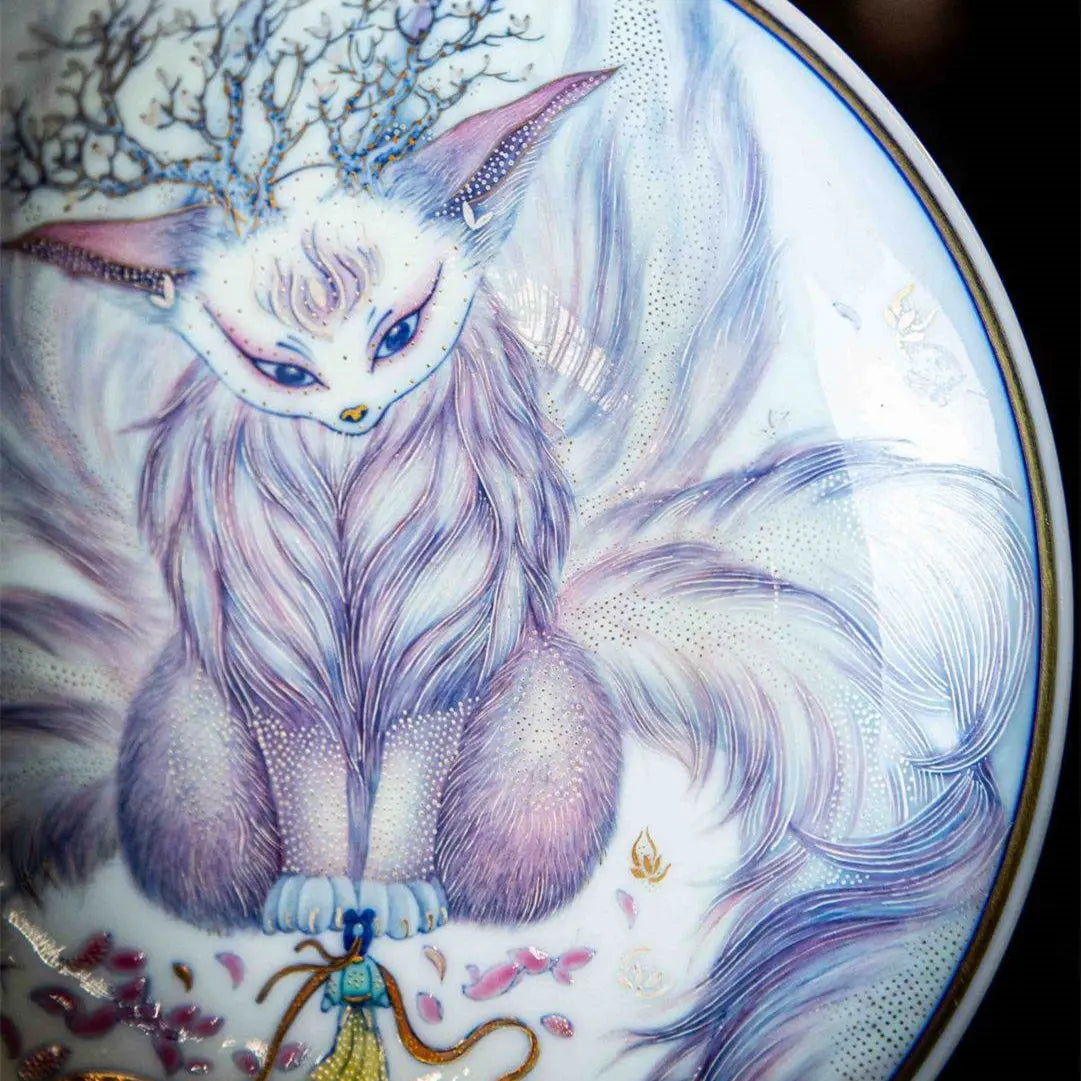 Jiu Wei Hu - Jing De Zhen Porcelain Gaiwan zycschina