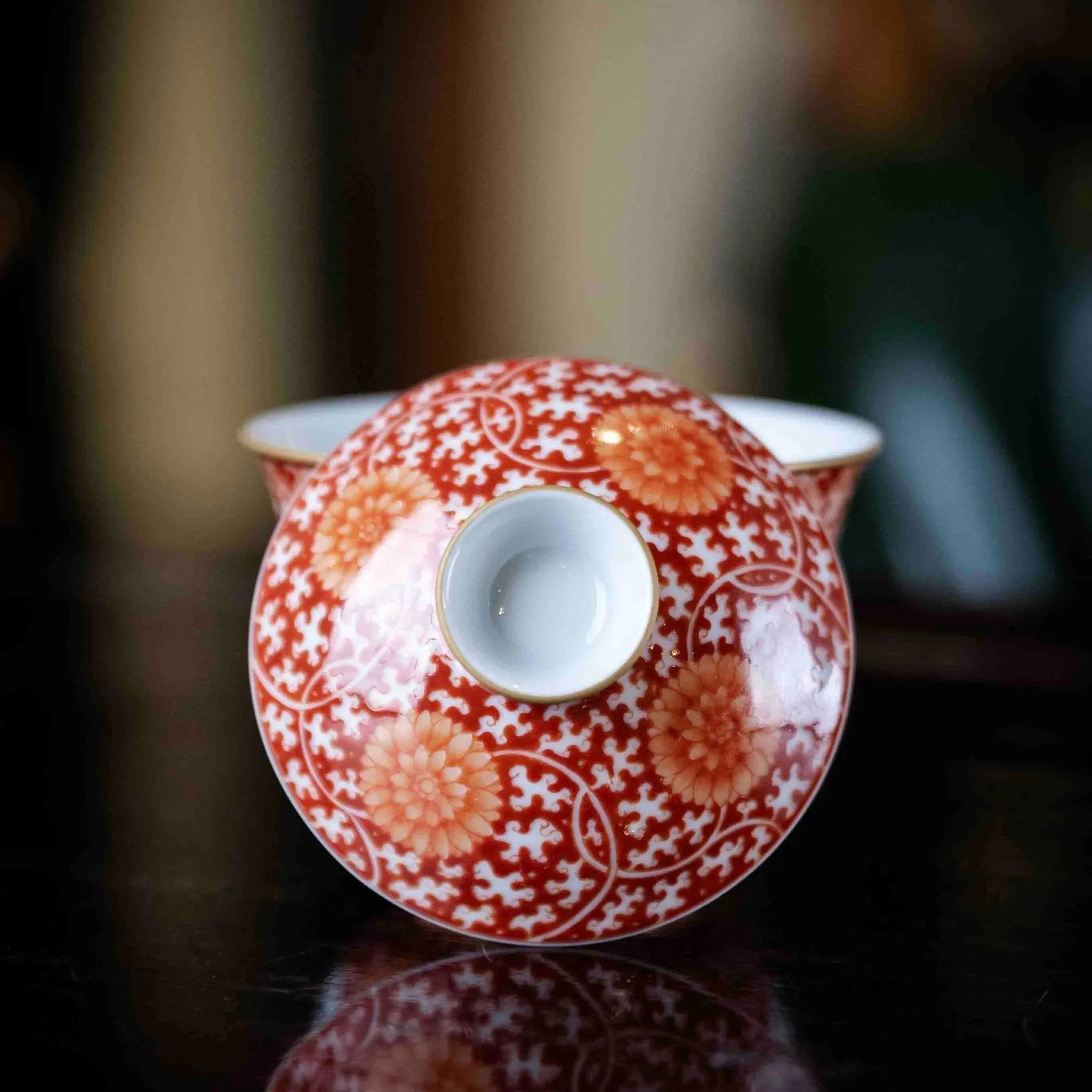 Ju Hua 120cc - Jing De Zhen Porcelain Gaiwan zycschina