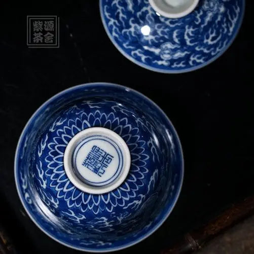 Lan Di Long Wen - Jing De Zhen Porcelain Gaiwan zycschina