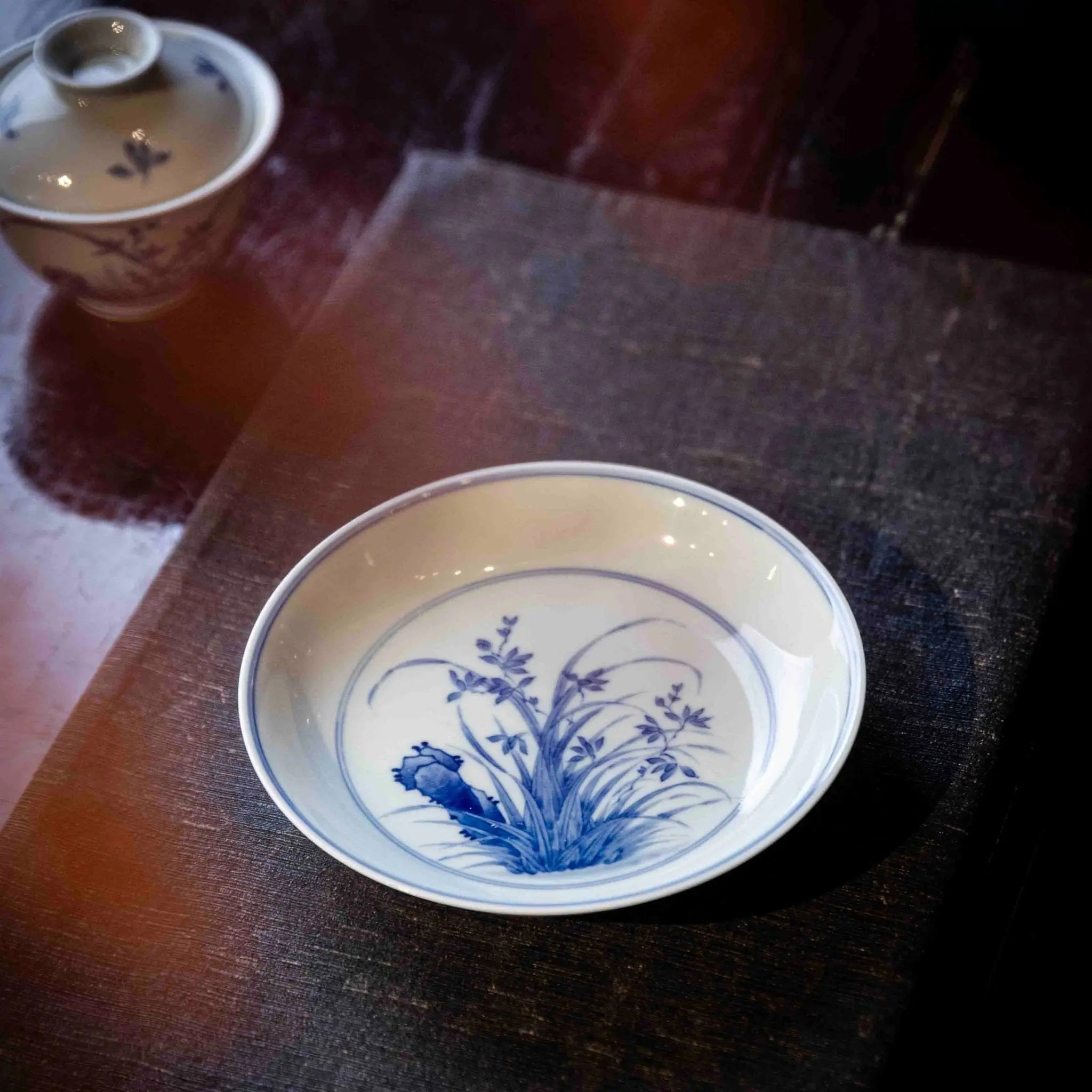 Lan Hua 120cc - Jing De Zhen Porcelain Gaiwan zycschina