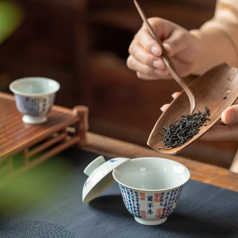 Lan Ting Xu - Jing De Zhen Porcelain Gaiwan zycschina