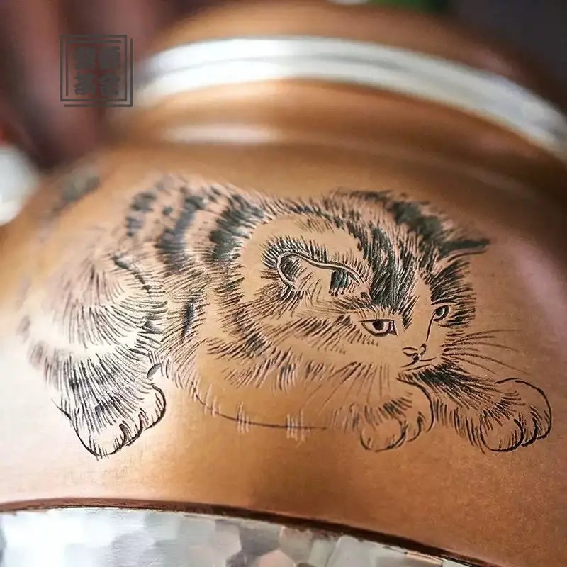 Li Nu Xi Die 180cc - Handmade silver pot zycschina