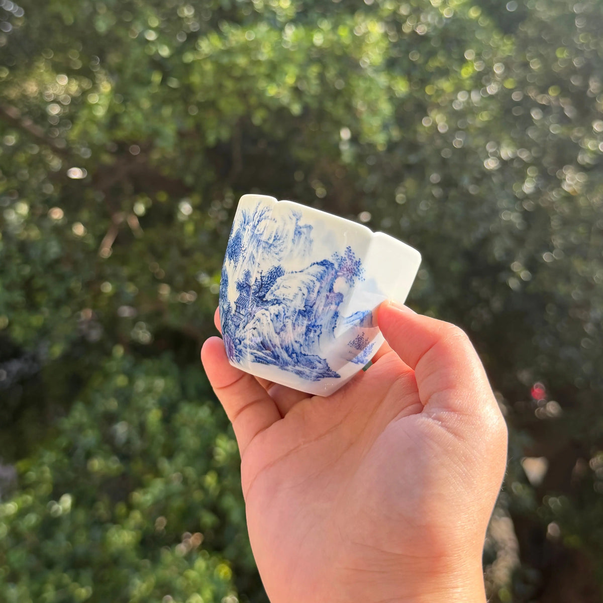 Liu Fang Shan Shui 100cc - Jingdezhen Porcelain Teacup zycschina