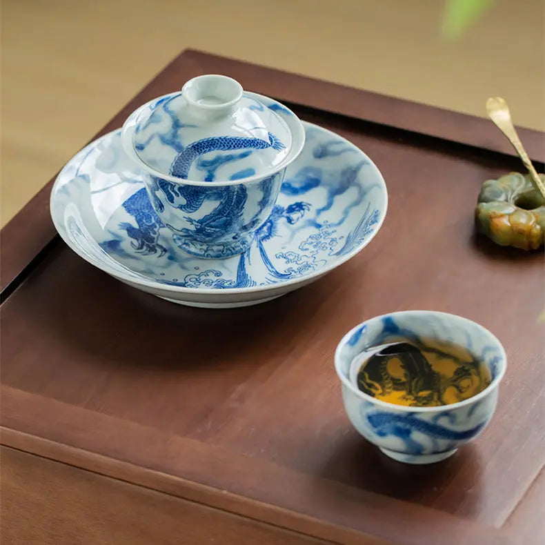 Long Teng Tu - Jing De Zhen Porcelain Gaiwan zycschina