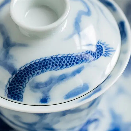 Long Teng Tu - Jing De Zhen Porcelain Gaiwan zycschina