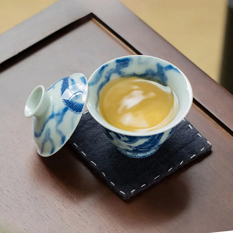 Long Teng Tu - Jing De Zhen Porcelain Gaiwan zycschina