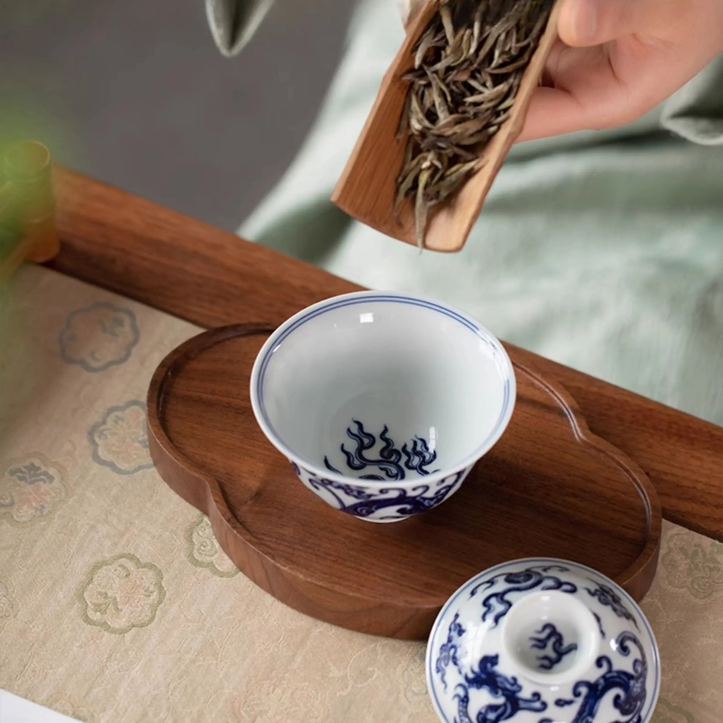 Long Wen - Jing De Zhen Porcelain Gaiwan zycschina