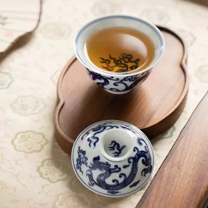 Long Wen - Jing De Zhen Porcelain Gaiwan zycschina