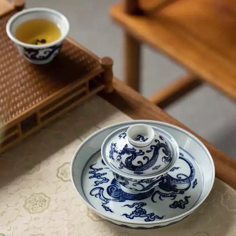 Long Wen - Jing De Zhen Porcelain Gaiwan zycschina