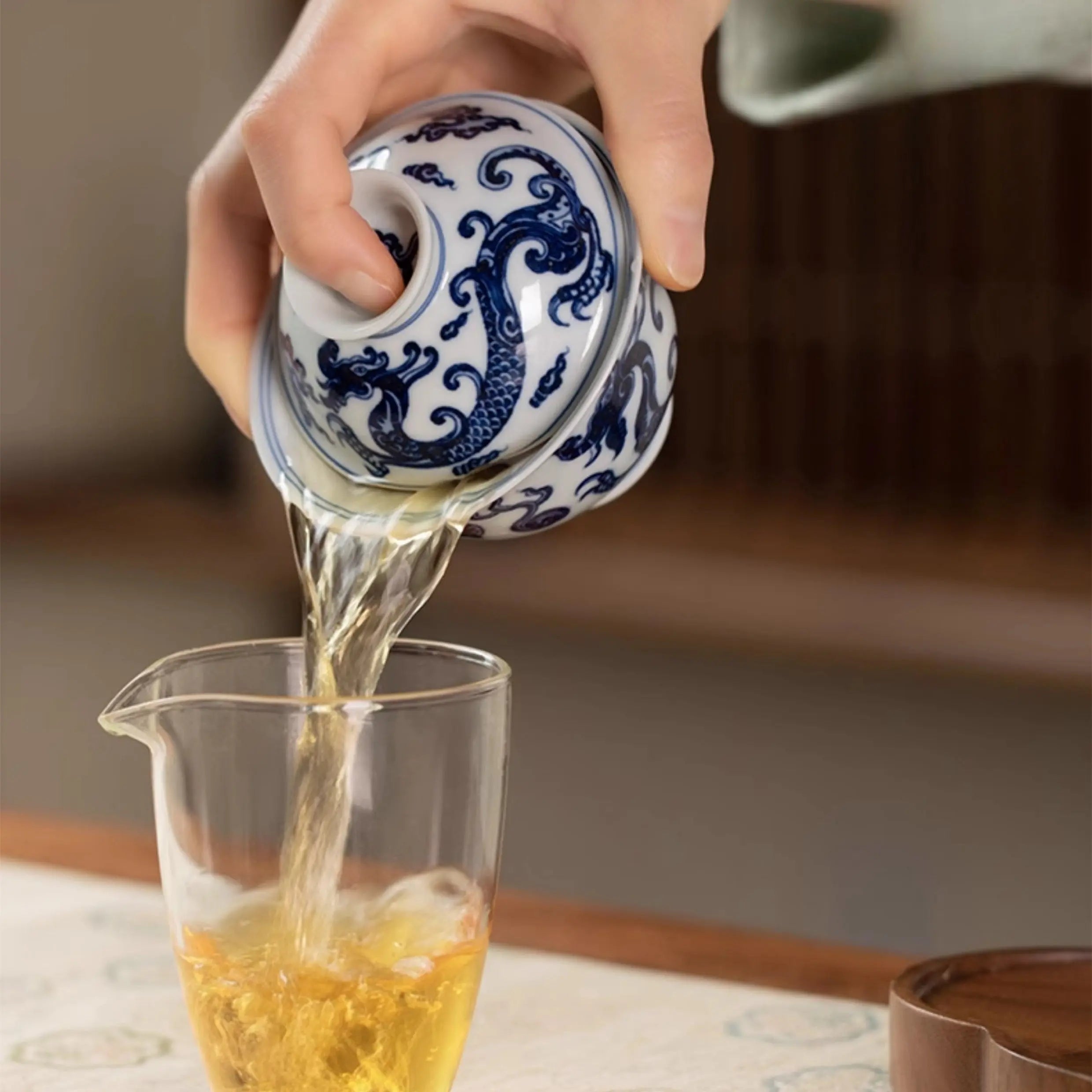 Long Wen - Jing De Zhen Porcelain Gaiwan zycschina