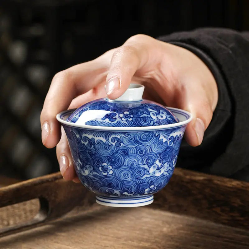 Lu Lu Lian Sheng - Jing De Zhen Porcelain Gaiwan zycschina