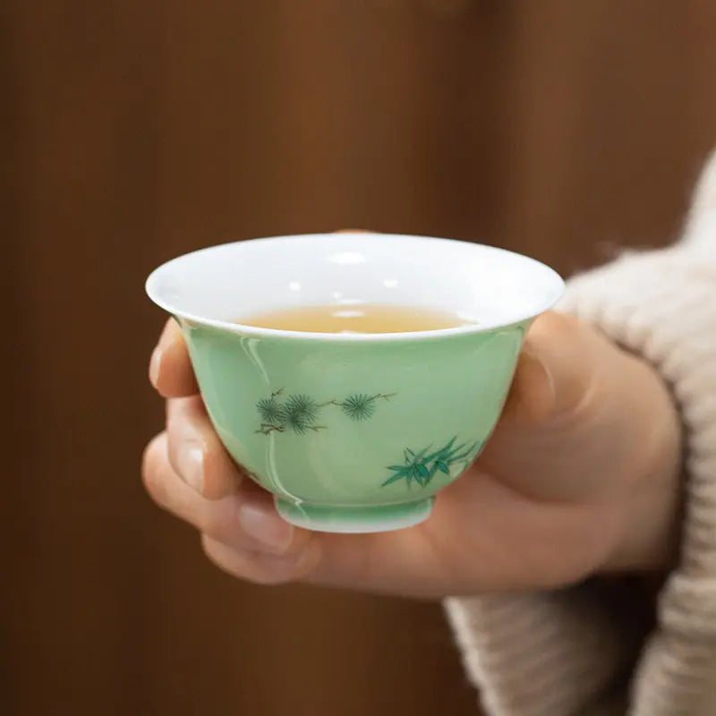 Lv You Zhu Ren Bei Xi Lie - Jing De Zhen Porcelain Teacup zycschina