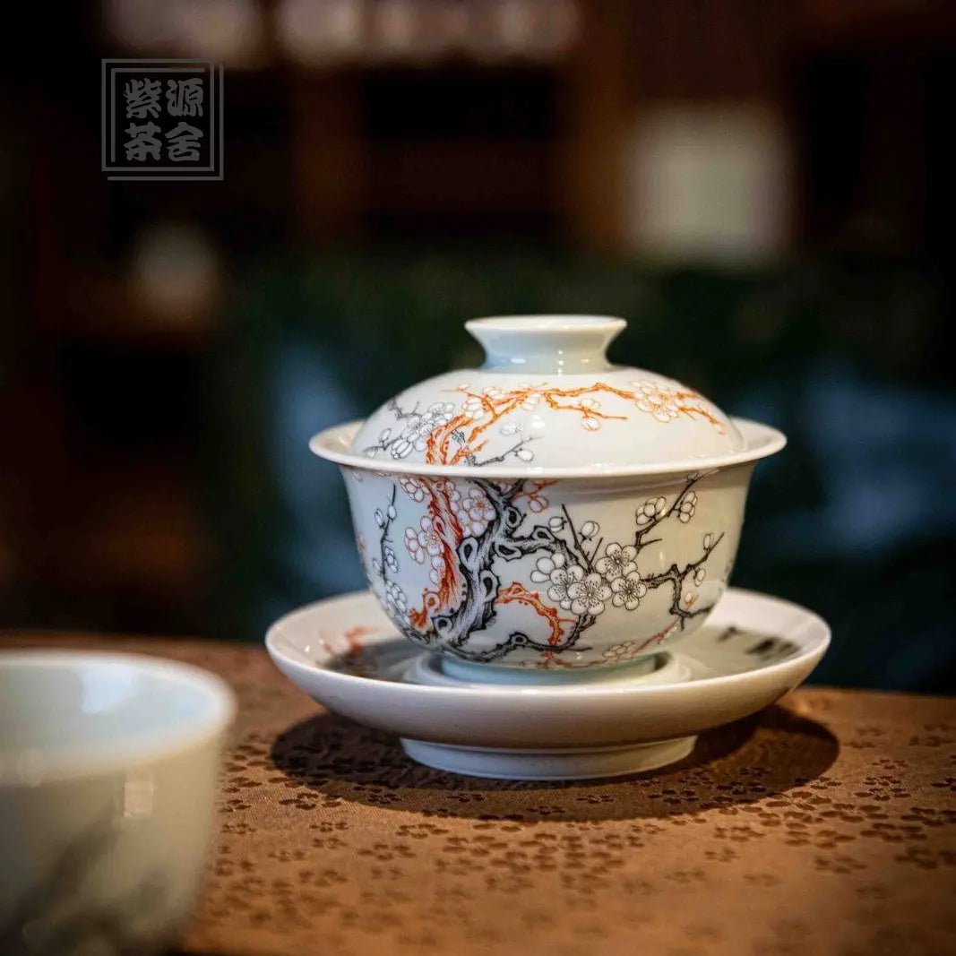 Mei Hua - Jing De Zhen Porcelain Gaiwan zycschina
