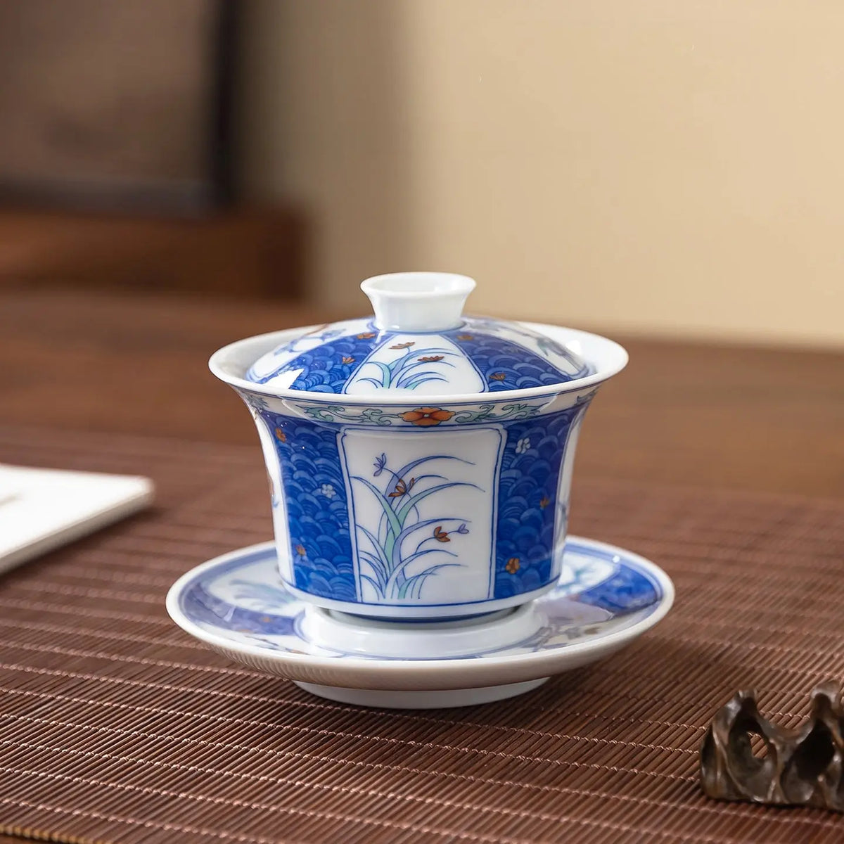 Mei Lan Zhu Ju 160cc - Jingdezhen Porcelain Gaiwan zycschina