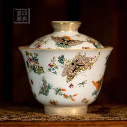 Miao Jin Die Lian Hua - Jing De Zhen Porcelain Gaiwan zycschina