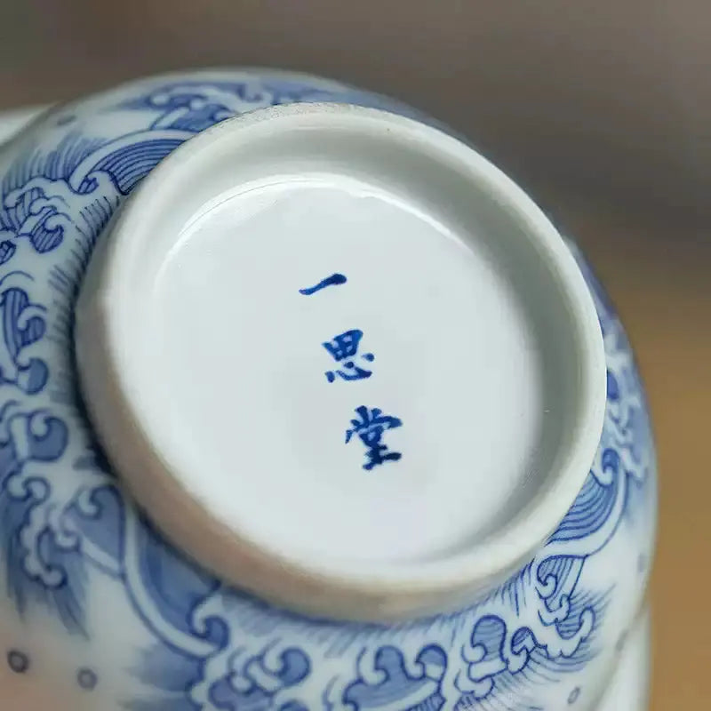 Miao Jin Guo Qiang Yun Long Wen - Jing De Zhen Porcelain Gaiwan zycschina