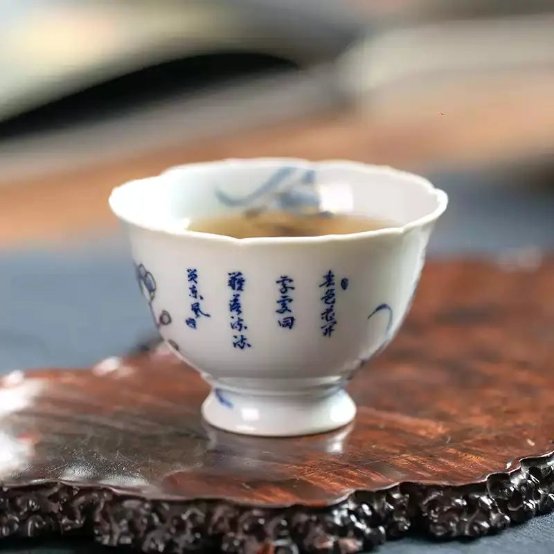 Miao Jin Shui Xian - Jing De Zhen Porcelain Teacup zycschina